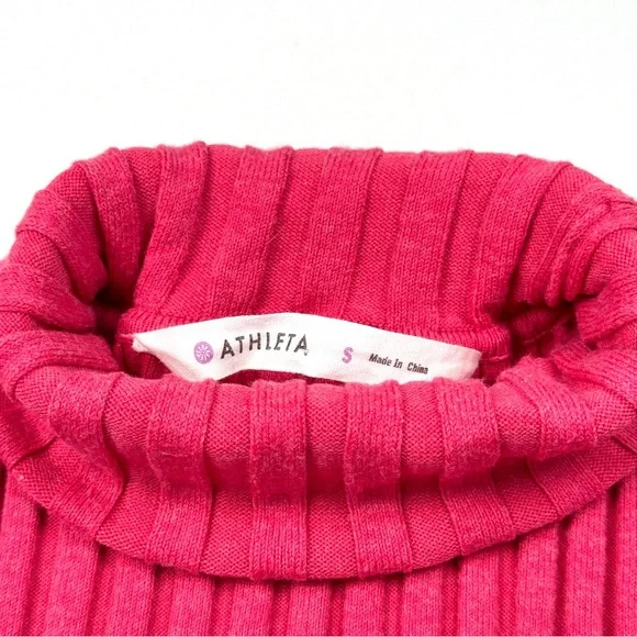 ATHLETA Demi Sleeve Organic Cotton Ribbed Knit Turtleneck - Picture 7 of 9